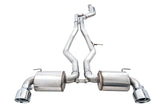 AWE Non-Resonated Touring Edition Exhaust for A90 Supra - 5" Chrome Silver Tips - out of package